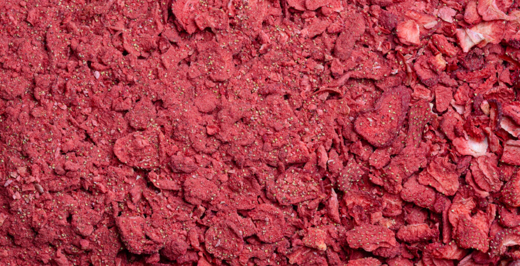 Gefriergetrocknete Erdbeeren