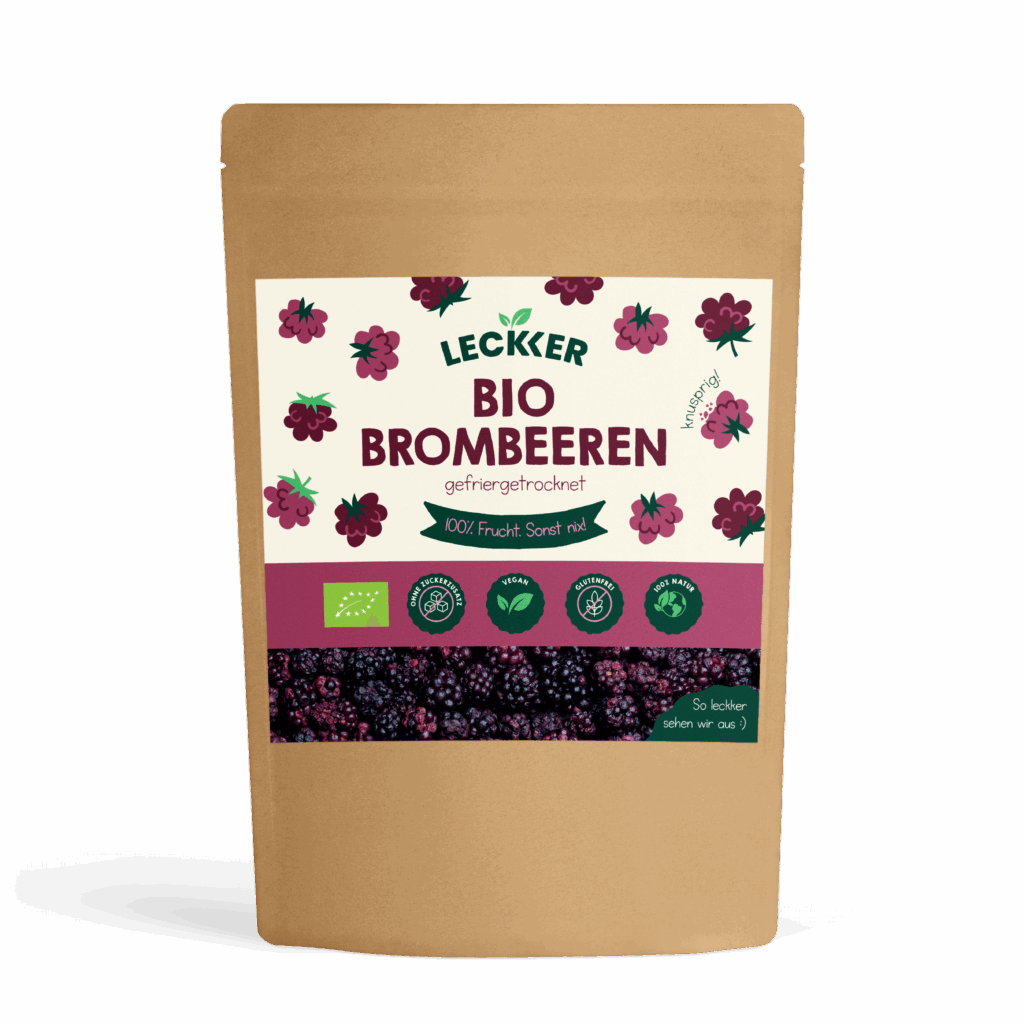 gefriergetrocknete Erdbeeren Packung