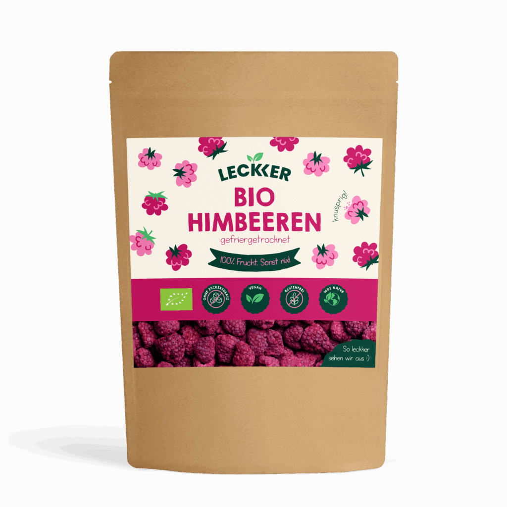 gefriergetrocknete Erdbeeren Packung