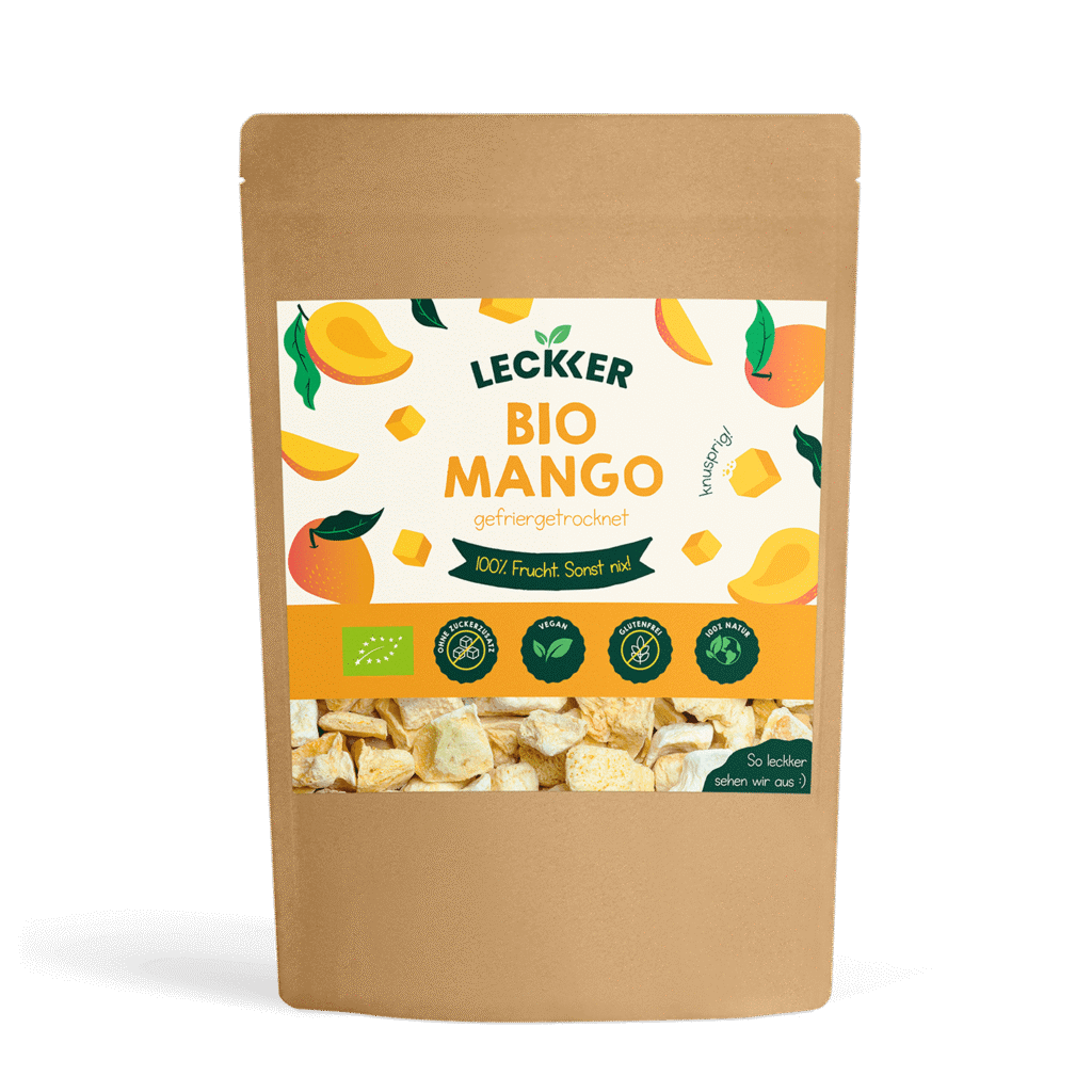 gefriergetrocknete Erdbeeren Packung