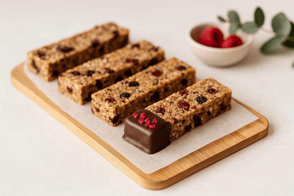 Gefrieregetrocknete Früchte Müsliriegel