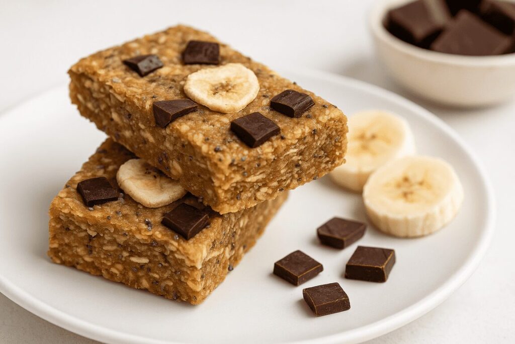 Schokoladen Bananen Müsliriegel