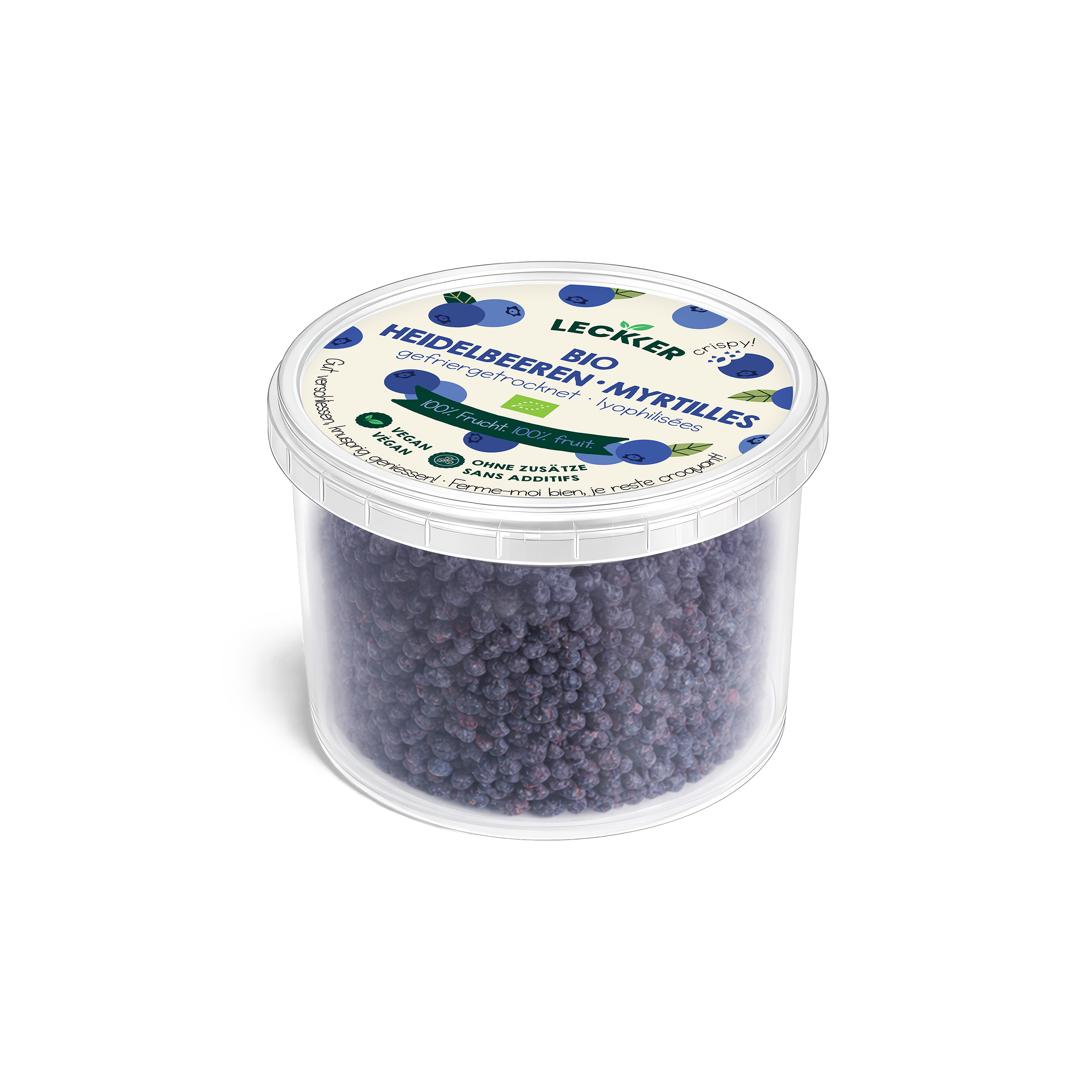 Heidelbeeren in zwei offenen Händen